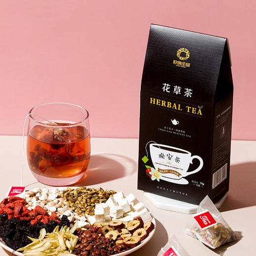 【好食庄园】晚安茶 5g*15 三角包酸枣仁百合红枣袋泡花茶 商品图4