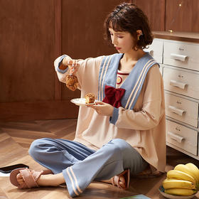 BABY YEON 宫廷甜美公主风两件套睡衣女休闲可外穿家居服