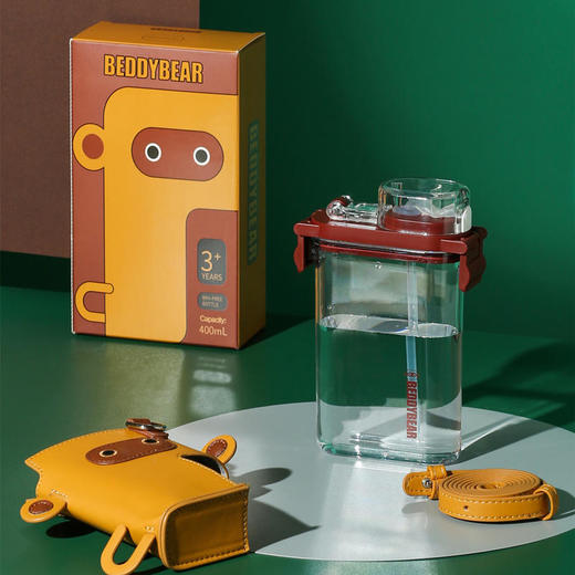 杯具熊儿童吸管杯方形水杯【批发包邮】-8 商品图2