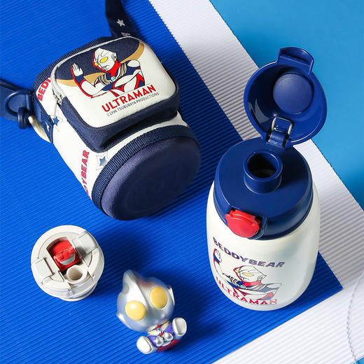 杯具熊奥特曼联名儿童保温杯卡通小学生水壶宝宝学饮杯不锈钢水杯 商品图5