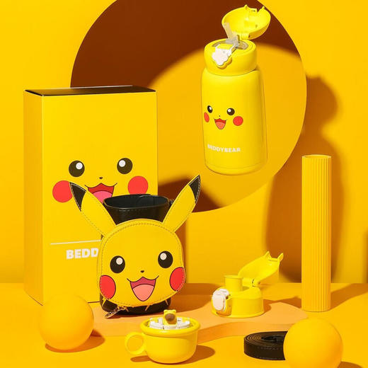 杯具熊皮卡丘宝可梦联名不锈钢水杯口袋款皮卡丘630ML-19 商品图4