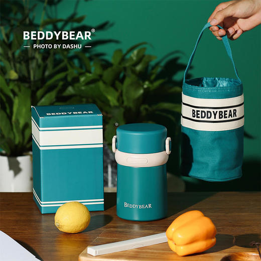 新品杯具熊316不锈钢保温饭盒多层便携1人学生女超长真空保温桶-17 商品图2