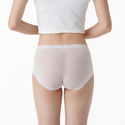 都市丽人时尚系列薄透丝滑锦泳三角低叉女士内裤LK252C 商品图2