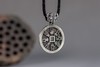 矩德泉坊  纯银手作 山鬼方孔背八卦吊坠 商品缩略图5