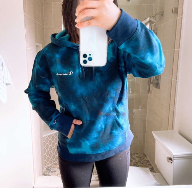 国内现货 Champion冠军女式连帽套头长袖运动卫衣加绒刺绣