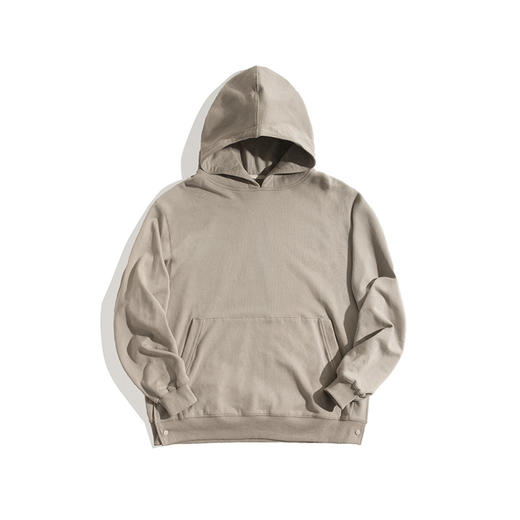 工装优选  美式复古侧开叉连帽卫衣oversize高街宽松帽衫外套男春 商品图6