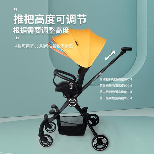 YOUBI小超人遛娃神器婴儿推车第八代平躺版【YJQ】 商品图2
