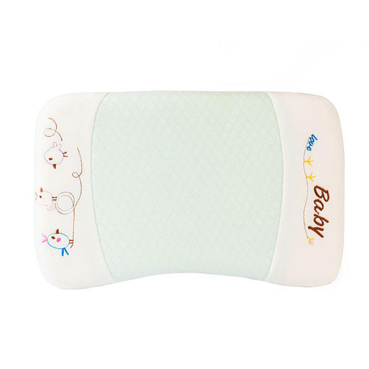 现货0-6岁夏凉竹纤维乳胶婴儿枕宝宝记忆棉定型枕防偏头儿童枕头 商品图3