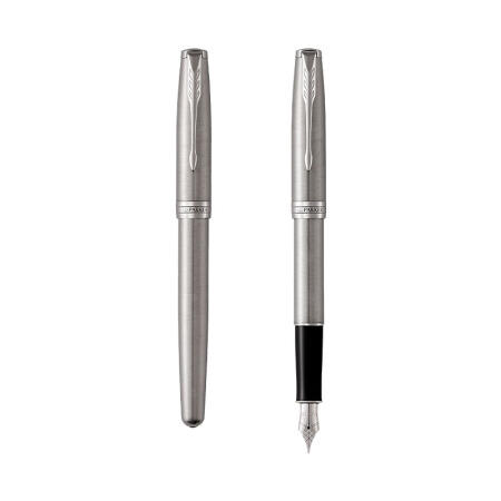 派克卓尔系列钢杆白夹墨水笔 商品图1