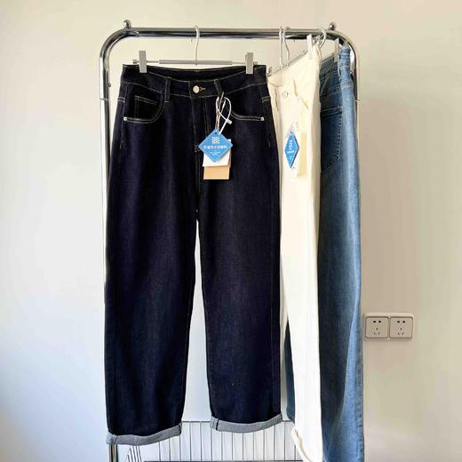 1395显瘦显高【不褪色】高腰牛仔直筒裤【包邮+三天无理由tui 商品图9