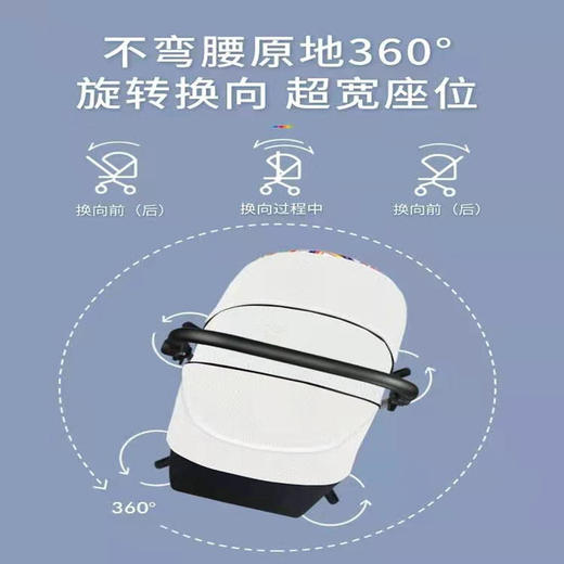 2021【新】youbi小黄蜂婴儿推车可坐可躺高景观双向折叠LWSQ 商品图3