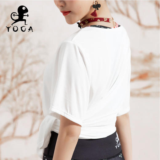 壁虎瑜伽【2202SY151】亲肤宽松短袖T恤（无胸垫）【七十二小时发货】 商品图4