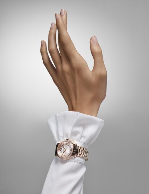 萧邦 Chopard HAPPY SPORT 自动上链玫瑰金腕表 275378-5004 商品图10