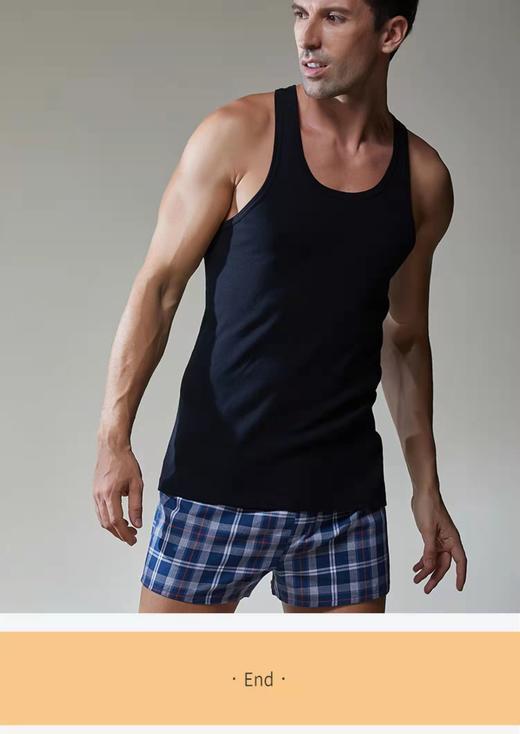 仕乐纯棉男士背心 商品图2