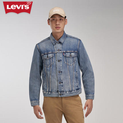 Levi's李维斯男士蓝色宽松牛仔夹克723340574 商品图0