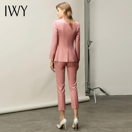 粉色白条纹都市时尚职场套装白领西服西装套装CP10334 商品图3