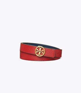 好折扣！Tory burch TB 女士双面金标腰带 只有小号了