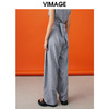 VIMAGE/纬漫纪春夏新款宽松休闲裤女简约气质阔腿裤V1705331 商品缩略图4