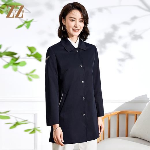 佐尔美春季新款气质短款百搭中长风衣E13FZ14 商品图0