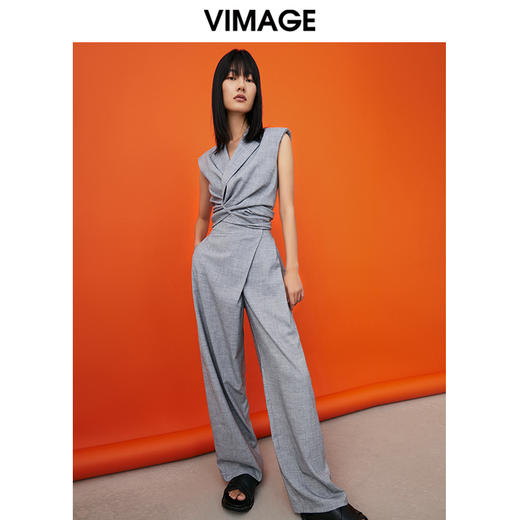 VIMAGE/纬漫纪春夏新款洋气时尚百搭显瘦短款外套女V1703315 商品图2