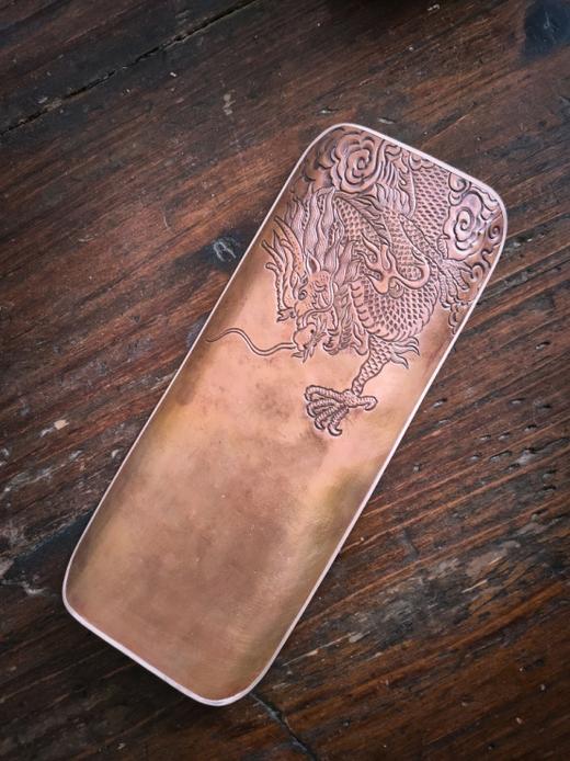 华艺银坊 茶则系列 纯银999包紫铜 纯手工錾刻包镶 商品图5