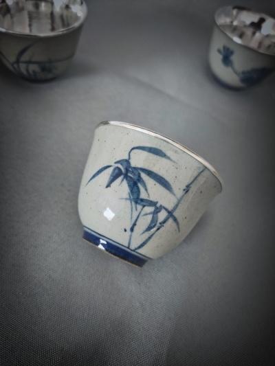 华艺银坊 仿古款《四季》包银内胆陶瓷杯 商品图3