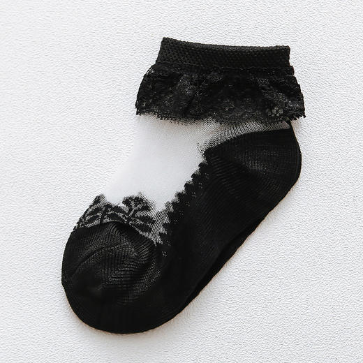 【3双装 花边水晶蕾丝袜】女宝宝袜子夏季薄款儿童花边袜蕾丝公主袜婴儿女童丝袜水晶袜超薄 商品图9