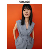 VIMAGE/纬漫纪春季新款外套束腰修身无袖风衣女中长款V1704305 商品缩略图3