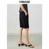 VIMAGE/纬漫纪夏季新款时尚修身百搭高腰短裤女V1705318 商品缩略图2