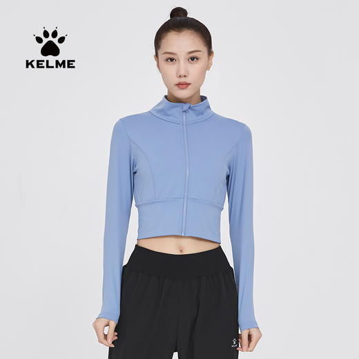 卡尔美运动紧身衣女长袖外套跑步透气高弹速干健身瑜伽服 商品图1