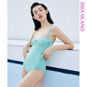 sisia2022新款泳衣女性感纯欲风泡温泉游泳馆专用高级感连体泳衣