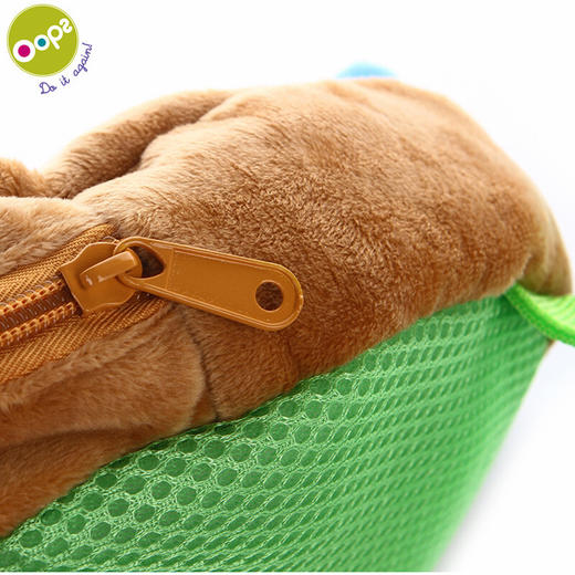 瑞士Oops儿童防走失背包 可爱卡通 婴幼儿园宝宝双肩小书包带牵引绳 1岁2-3-4-5岁 大熊 商品图5