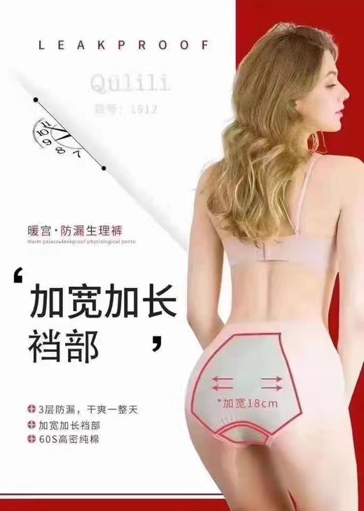 竹纤维女士生理内裤912 商品图1