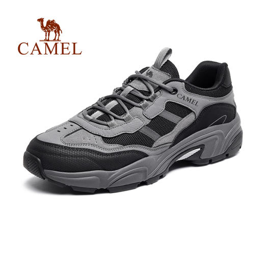 骆驼男鞋2024春夏季新款户外运动休闲鞋跑步鞋男透气百搭老爹鞋子男 A132693030 商品图0