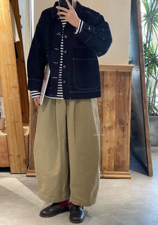 Tumugu卡其/墨绿/米白阔腿裤 商品图2