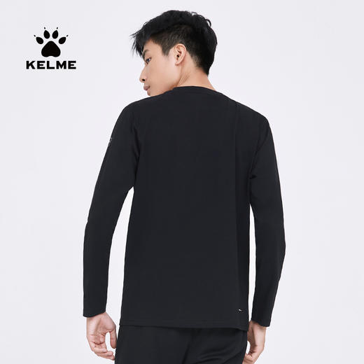 KELME卡尔美春季新款圆领长袖t恤男打底休闲百搭纯色运动上衣 商品图2