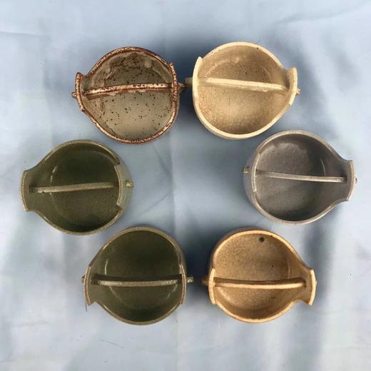 日本五色铸铁容器 6枚装 配竹编盒 实物见视频 商品图1