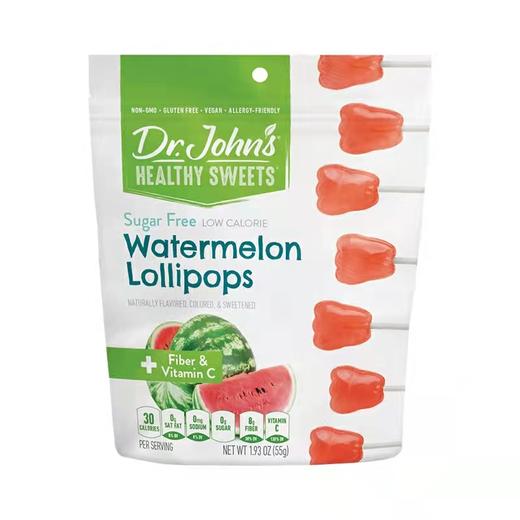 美国Dr.John‘s约翰博士儿童木糖醇棒棒糖西瓜味55g 商品图0