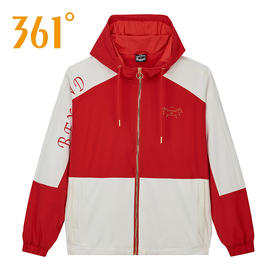 361度女装绒里风衣宽松潮2022春装学生休闲上衣运动外套562214614