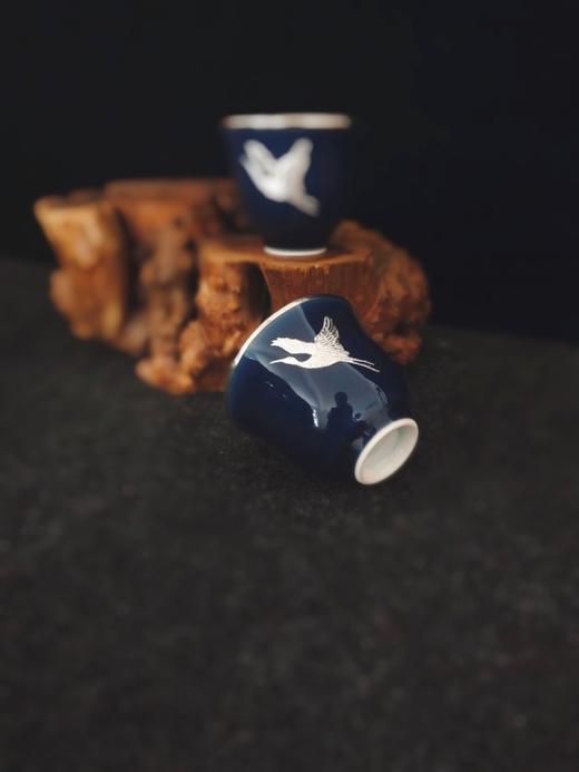 华艺银坊 银瓷贴银系列主人杯 瓷包银内胆 商品图1