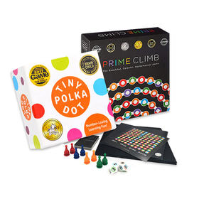 快慢狐【组合专享】美国MathForLove数学思维加减乘除策略prime climb 美国数学跳棋Tiny polka dot圆点卡