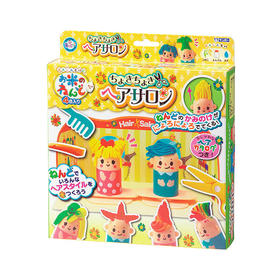 银鸟大米彩泥美发沙龙套装无味儿童橡皮泥模具工具套装