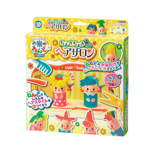 银鸟大米彩泥美发沙龙套装无味儿童橡皮泥模具工具套装 商品图0