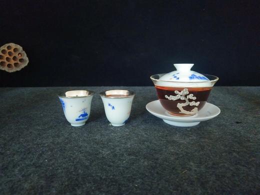 华艺银坊 世外桃源系列瓷包银套装 商品图2