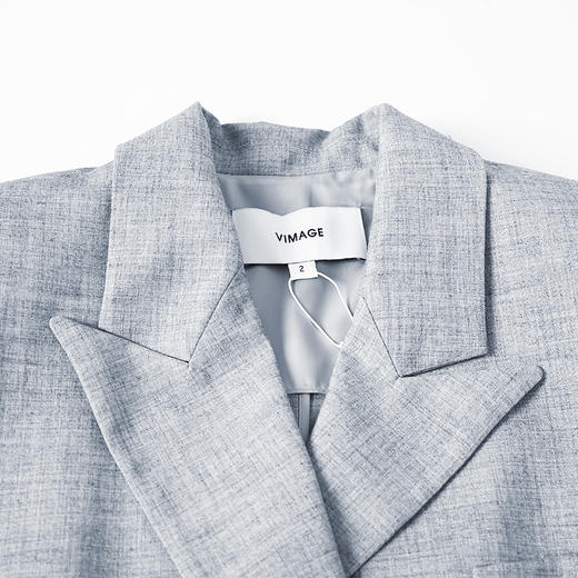 VIMAGE/纬漫纪春季新款外套束腰修身无袖风衣女中长款V1704305 商品图7