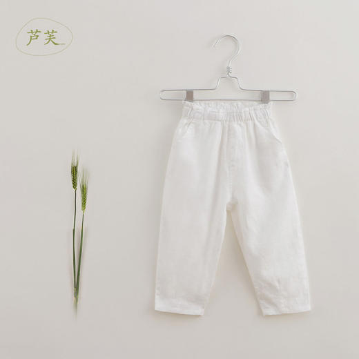 【马克珍妮 芦芙系列】夏装新款 女童舒适亚麻休闲裤220500 商品图1