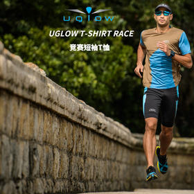UGLOW竞速短袖T恤 T-SHIRT RACE 男款春夏秋季跑步运动户外健身训练跑马拉松比赛上衣 可定制