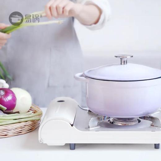 【外运团 每周一发货】易锅丨山雾紫韵味珐琅锅 光滑内壁 坚固耐用（赠送同款17cm煎盘） 商品图3