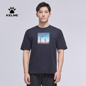 卡尔美新款足球训练速干运动短袖T恤男女款亲肤透气跑步上衣