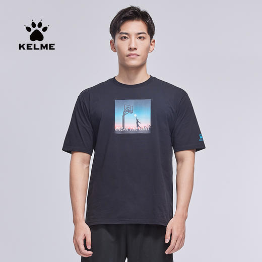 卡尔美新款足球训练速干运动短袖T恤男女款亲肤透气跑步上衣 商品图0
